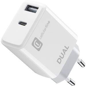 DUAL PORT CHARGER APPLE 20W WHITE