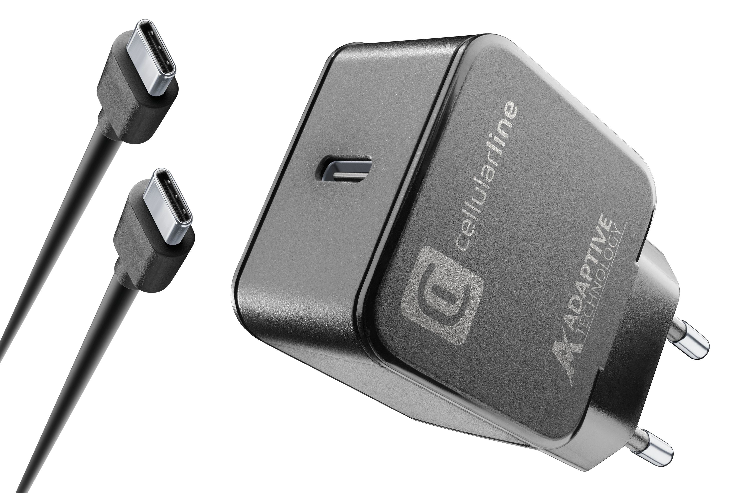 USB-C Charger Kit 15W | Mains Battery Chargers | Charge and utility |  CellularLine Site IT