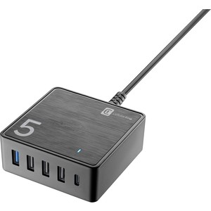 CHARGER 5 PORTS 60W BLACK