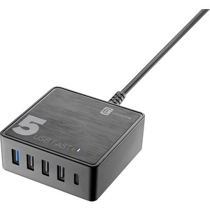 CHARGER 5 PORTS 60W BLACK