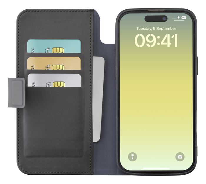 Suncase Pebble Blue - Custodia a libro per iPhone 8, in pelle, con Suncase Pebble Blue - Custodia a libro per iPhone 8, in pelle, con