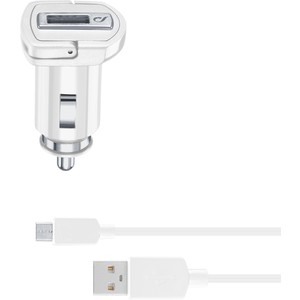 USB Car Charger Kit 2A - Micro USB - Huawei, Xiaomi, Wiko, Asus and other smartphone