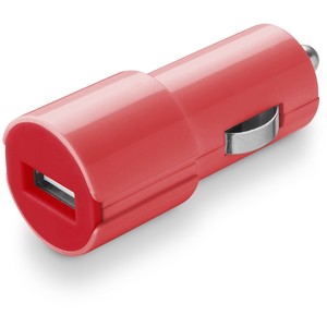 USB CAR CHARGER 2A RED