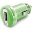 MICRO CAR CHARGER 1A USB GREEN COL.