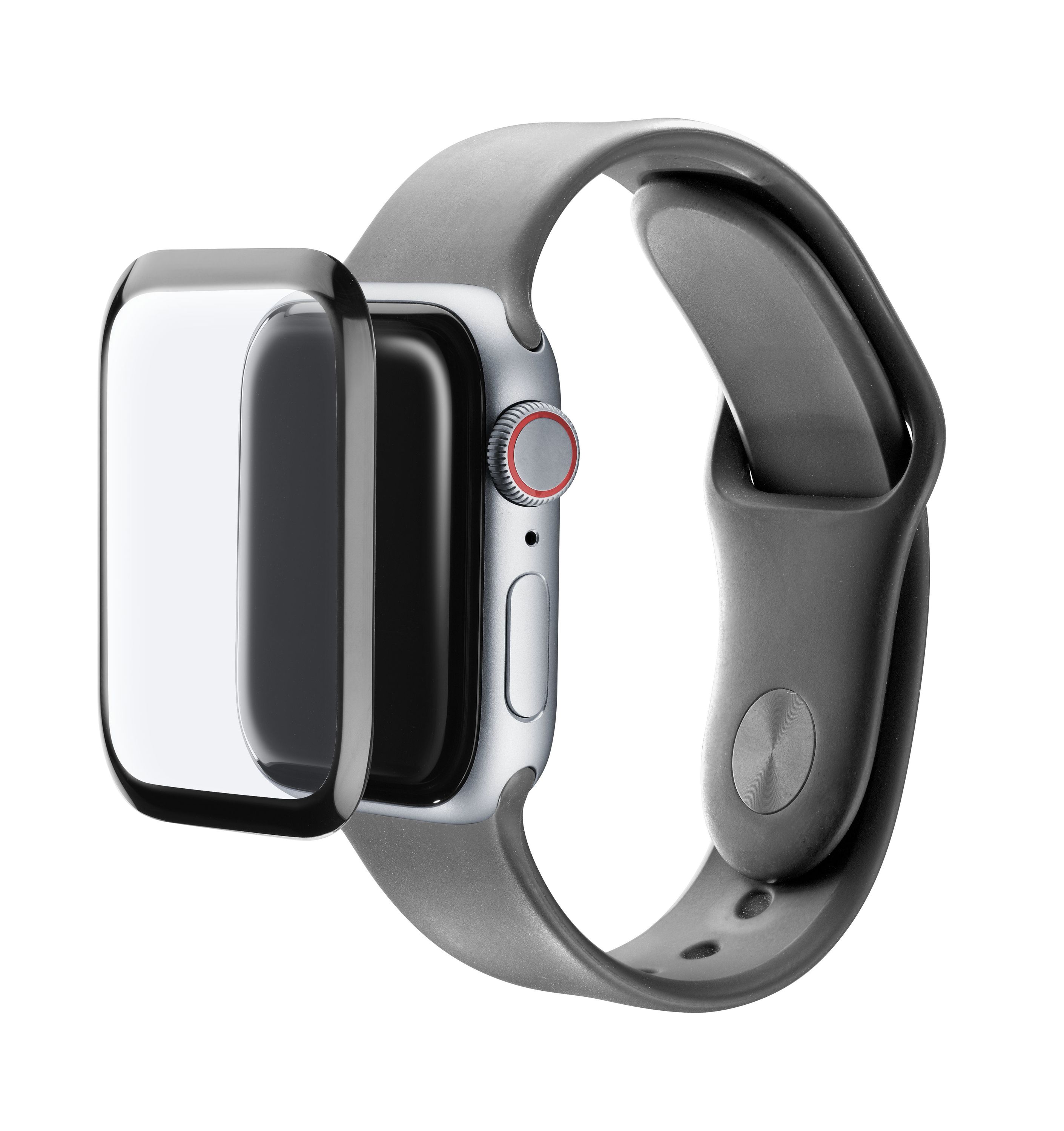Shop Protezione Apple Watch 5 44mm Online Sale Protezione Per Apple Watch 7 6 SE 5 4 Da 44 Mm In Vetro Temperato Curvo 3D Ultra Resistente E Sottile Trasparente Italiano - Foto 4