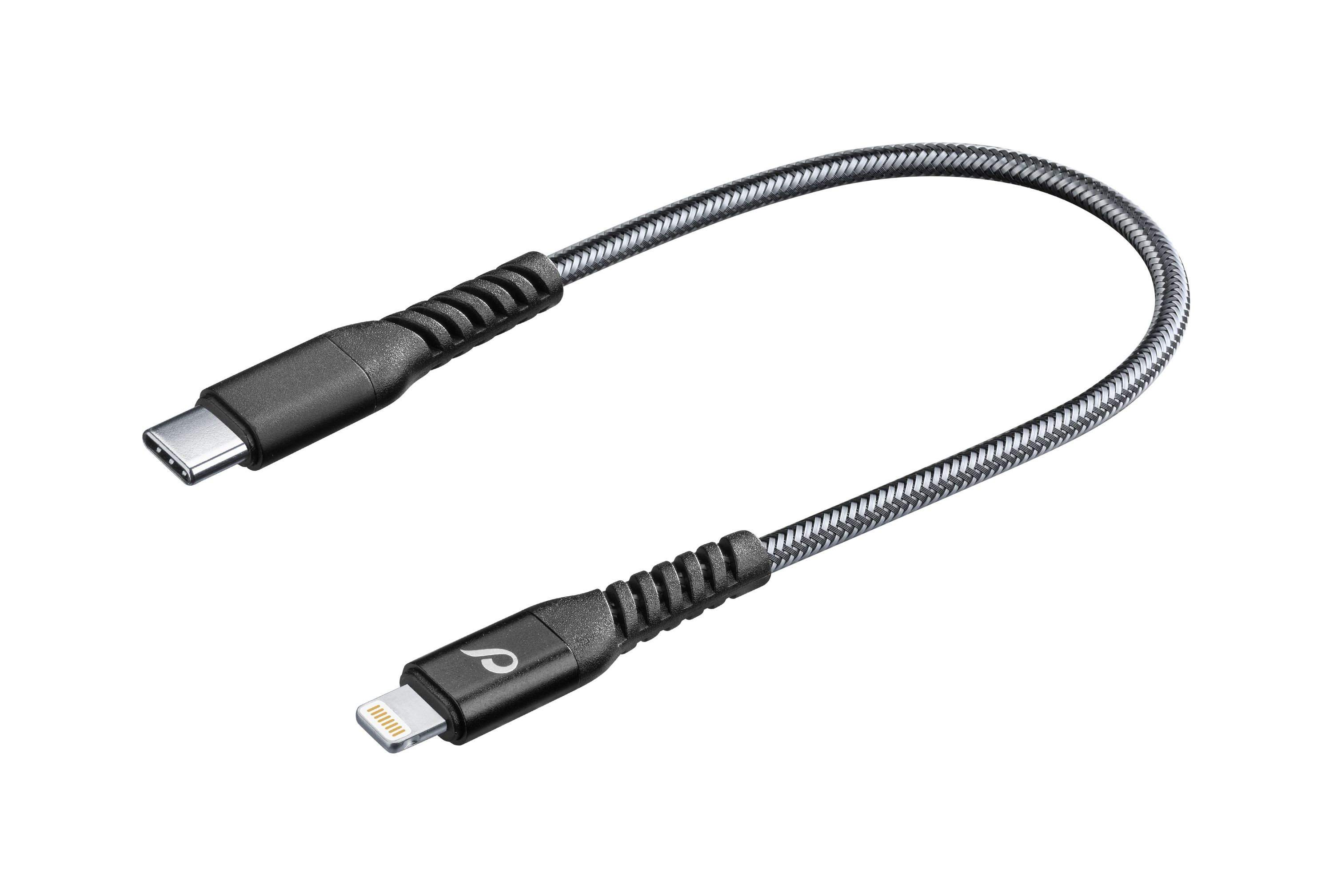 Cable Lightning a USB-A (15 cm, negro)