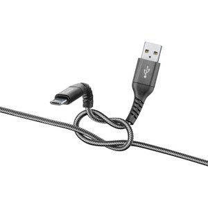 USB CABLE EXTREME 2M MICROUSB BLACK