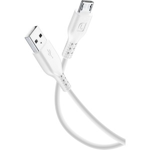 MICROUSB - USB DATA CABLE COL.WHITE