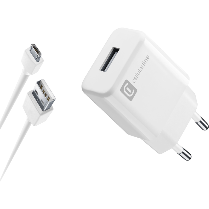 USB Charger Kit 2A - Micro USB - Huawei, Xiaomi, Wiko, Asus and