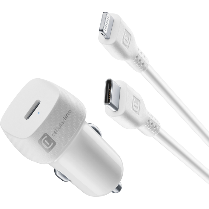 USB-C Car Charger Kit 20W - USB-C to Lightning - iPhone 8 or later, Caricabatterie da auto, Ricarica e Utilità